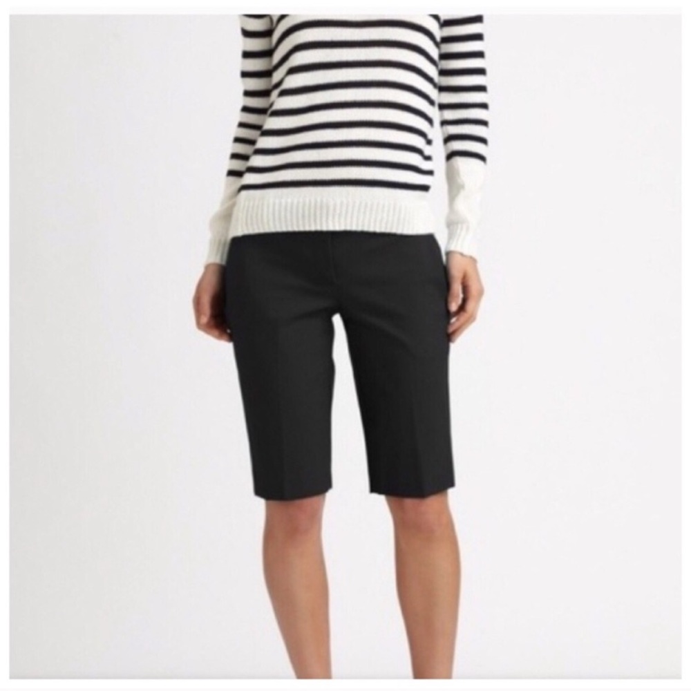 Theory Black Bermuda Shorts